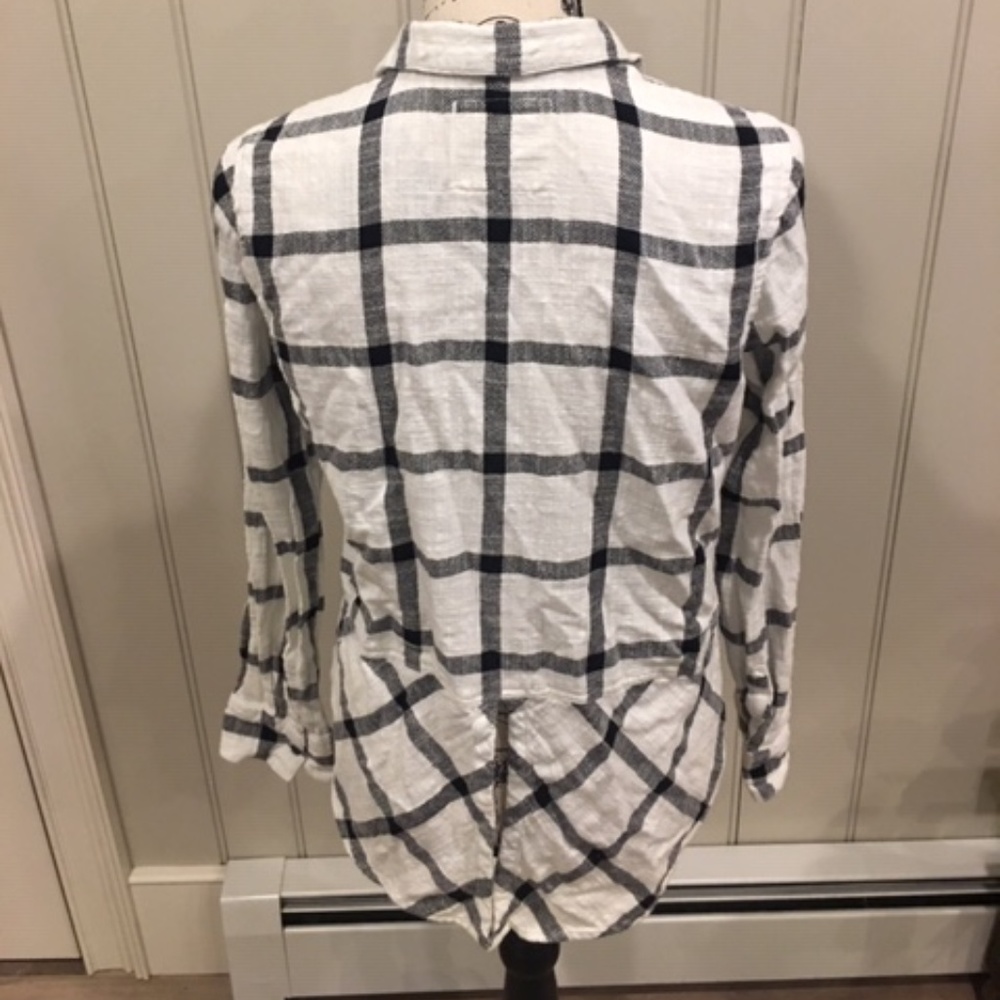 Plaid button-down
